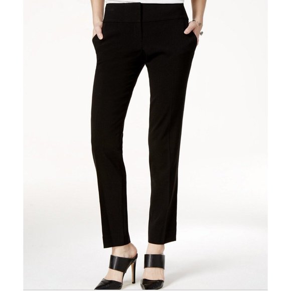 BCX Junior’s Straight-leg Trousers Pants Size 0 Black - Picture 1 of 5